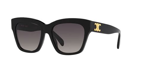 Celine Triomphe 55 Brown & Black Sunglasses .